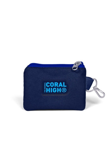 Coral High Kids Lacivert Mavi Kaplan Desenli Bozuk Para Çantası 21875 - 2