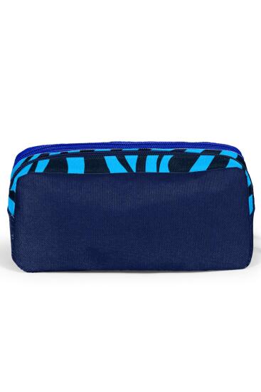 Coral High Kids Lacivert Mavi Kaplan Desenli İki Bölmeli Kalem Çantası 12056 - 3