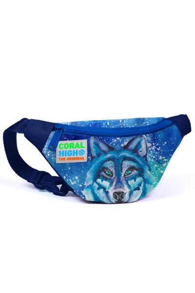 Coral High Kids Lacivert Mavi Kurt Desenli Bel Çantası 12615 - 1