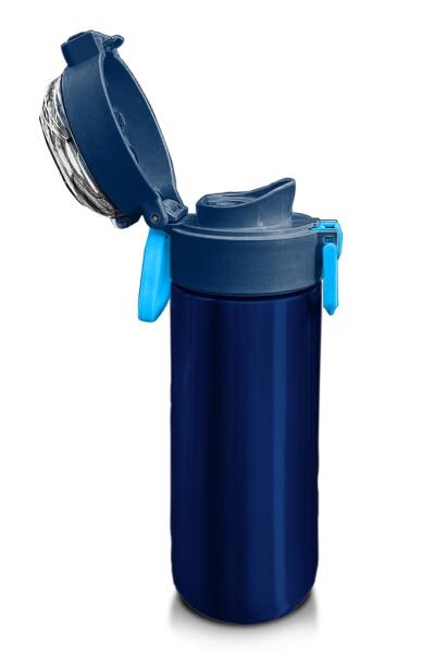 Coral High Kids Lacivert Mavi Pipetli ve Direkt İçim Çelik Termos 500 ml 31828 - 6