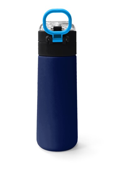 Coral High Kids Lacivert Mavi Pipetli ve Direkt İçim Çelik Termos 500 ml 31828 - 4