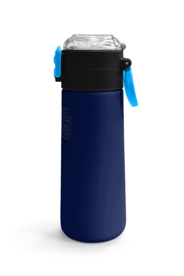 Coral High Kids Lacivert Mavi Pipetli ve Direkt İçim Çelik Termos 500 ml 31828 - 3