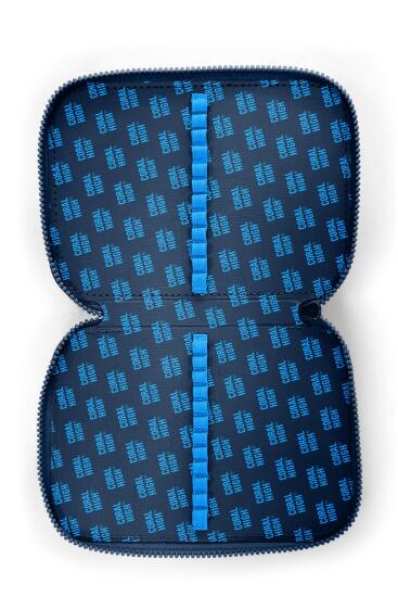 Coral High Kids Lacivert Mavi Renk Geçişli Çift Katlı Kalem Çanta 11152 - 7