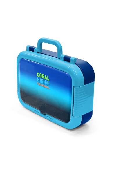 Coral High Kids Lacivert Mavi Renk Geçişli Desenli Paslanmaz Çelik Beslenme Kabı 39253 - 4