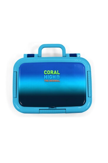 Coral High Kids Lacivert Mavi Renk Geçişli Desenli Paslanmaz Çelik Beslenme Kabı 39253 - 5