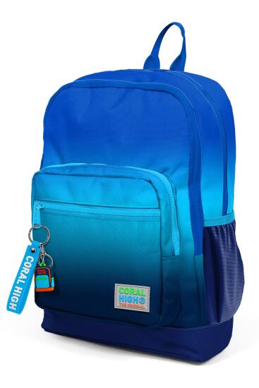 Coral High Kids Lacivert Mavi Renk Geçişli Dört Bölmeli Okul Sırt Çantası 23745 - 8
