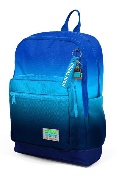 Coral High Kids Lacivert Mavi Renk Geçişli Dört Bölmeli Okul Sırt Çantası 23745 - 8