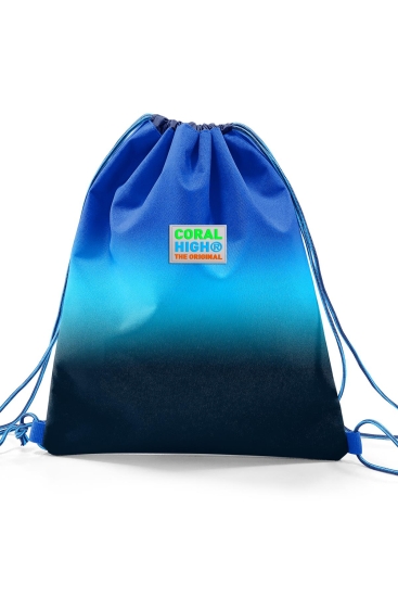 Coral High Kids Lacivert Mavi Renk Geçişli İpli Büzgülü Sırt Çantası 22445 - 2