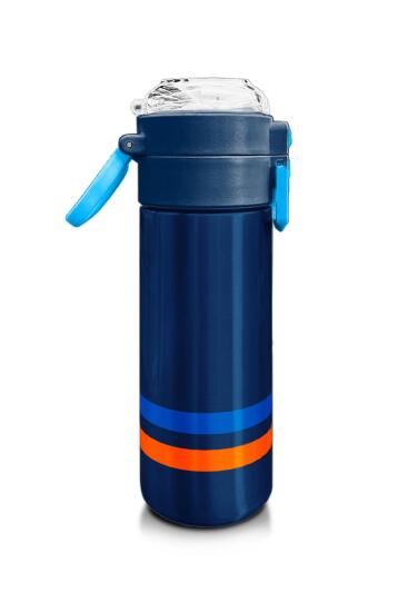 Coral High Kids Lacivert Pipetli ve Direkt İçim Çelik Termos 500 ml 31928 - 2