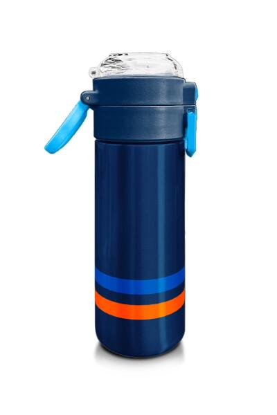 Coral High Kids Lacivert Pipetli ve Direkt İçim Çelik Termos 500 ml 31928 - 2