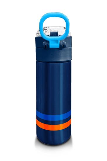 Coral High Kids Lacivert Pipetli ve Direkt İçim Çelik Termos 500 ml 31928 - 3