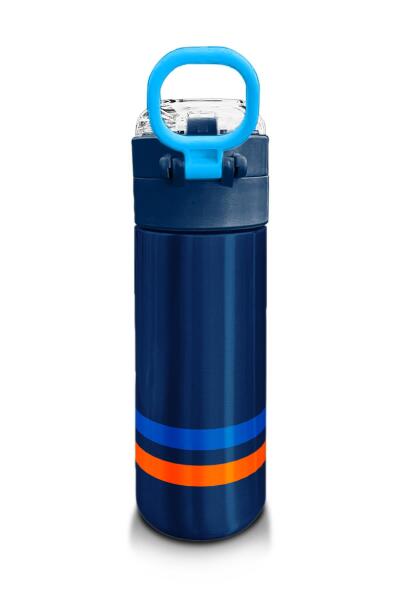 Coral High Kids Lacivert Pipetli ve Direkt İçim Çelik Termos 500 ml 31928 - 3