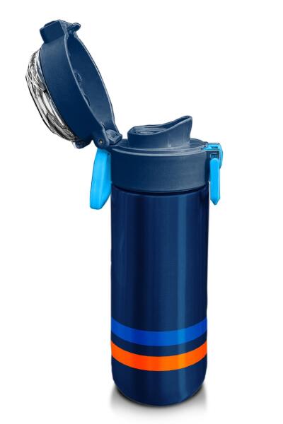 Coral High Kids Lacivert Pipetli ve Direkt İçim Çelik Termos 500 ml 31928 - 6