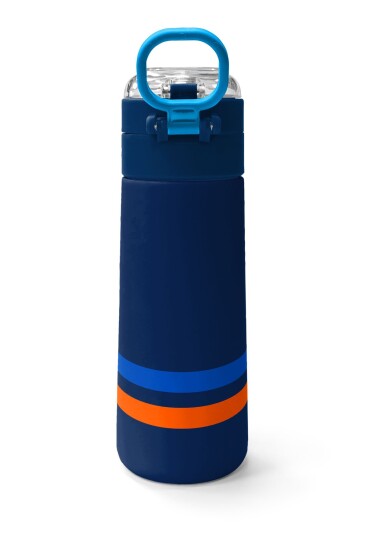 Coral High Kids Lacivert Pipetli ve Direkt İçim Çelik Termos 500 ml 31928 - 4