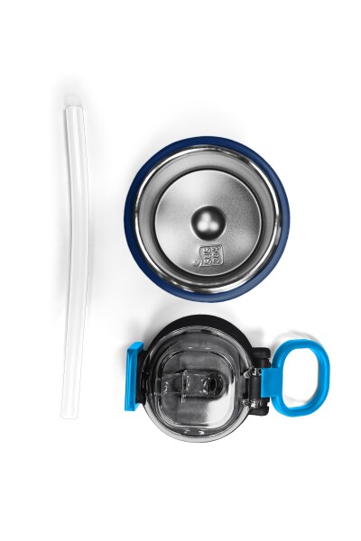 Coral High Kids Lacivert Pipetli ve Direkt İçim Çelik Termos 500 ml 31928 - 7