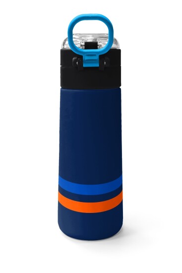 Coral High Kids Lacivert Pipetli ve Direkt İçim Çelik Termos 500 ml 31928 - 4