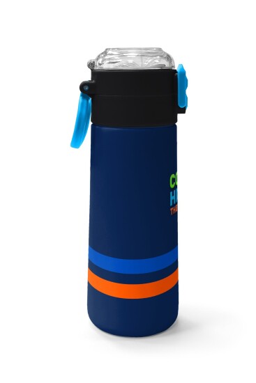 Coral High Kids Lacivert Pipetli ve Direkt İçim Çelik Termos 500 ml 31928 - 2