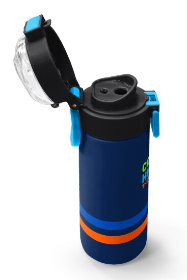 Coral High Kids Lacivert Pipetli ve Direkt İçim Çelik Termos 500 ml 31928 - 6