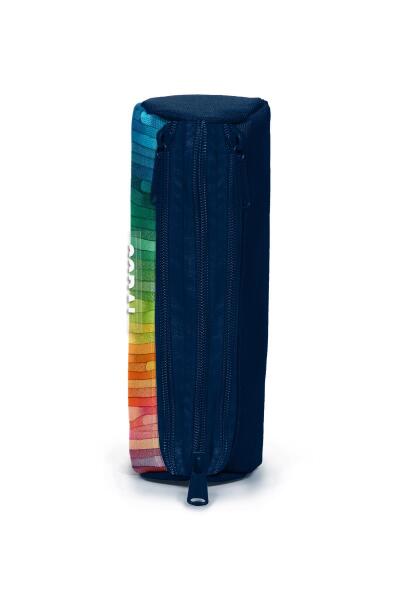 Coral High Kids Lacivert Renkli Çizgili Üç Bölmeli Kalem Çantası 11190 - 2