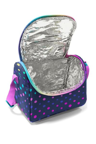 Coral High Kids Lacivert Renkli Puantiyeli Desenli Thermo Beslenme Çantası 22772 - 4