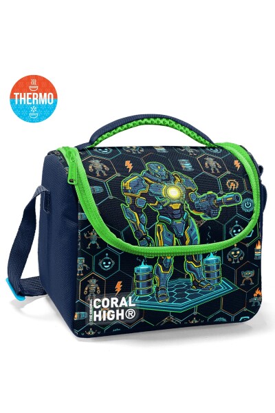 Coral High Kids Lacivert Robot Desenli 3'lü Okul Çanta Seti SET0133246 - 3