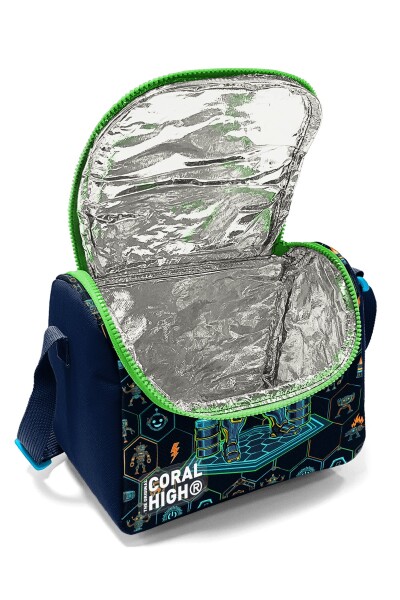 Coral High Kids Lacivert Robot Desenli Thermo Beslenme Çantası 37146 - 4