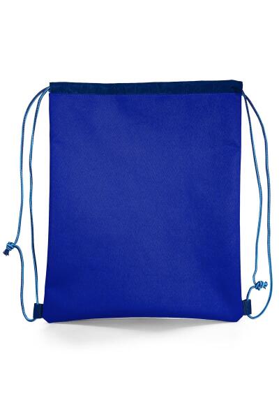 Coral High Kids Lacivert Saks Aslan Desenli İpli Büzgülü Sırt Çantası 22441 - 4