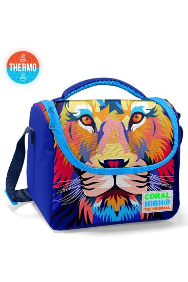 Coral High Kids Lacivert Saks Aslan Desenli Thermo Beslenme Çantası 11741 - 3