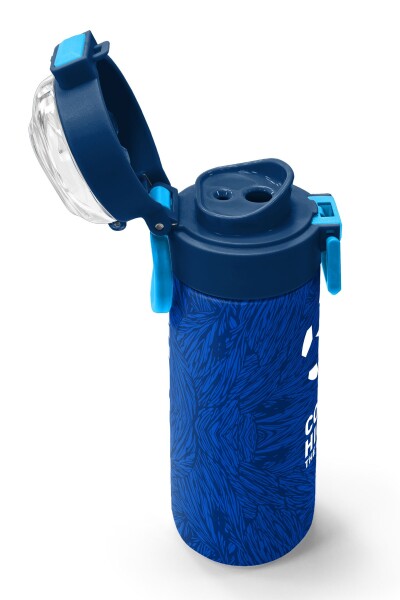 Coral High Kids Lacivert Saks Futbol Desenli Pipetli ve Direkt İçim Çelik Termos 500 ml 31897 - 6
