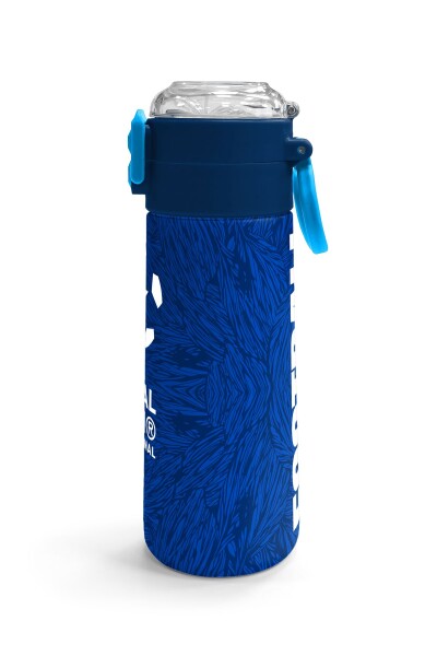 Coral High Kids Lacivert Saks Futbol Desenli Pipetli ve Direkt İçim Çelik Termos 500 ml 31897 - 3