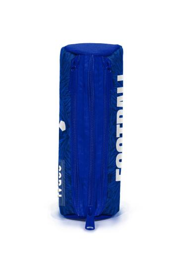 Coral High Kids Lacivert Saks Futbol Desenli Üç Bölmeli Kalem Çantası 11197 - 2