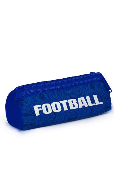 Coral High Kids Lacivert Saks Futbol Desenli Üç Bölmeli Kalem Çantası 11197 - 3