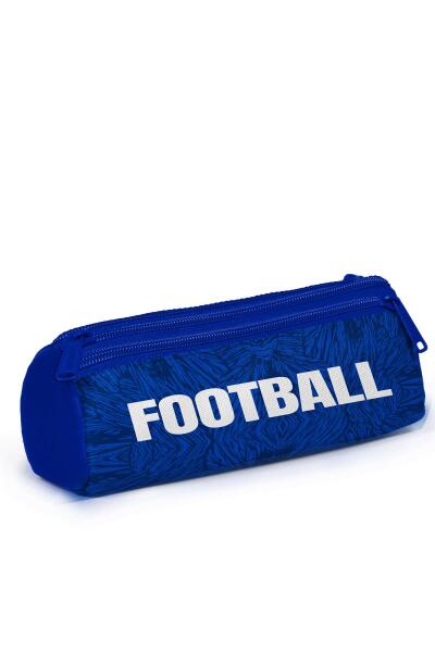 Coral High Kids Lacivert Saks Futbol Desenli Üç Bölmeli Kalem Çantası 11197 - 3