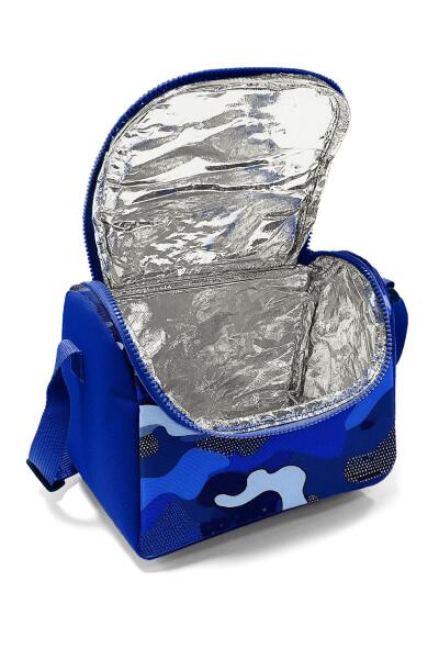 Coral High Kids Lacivert Saks Kamuflaj Desenli Thermo Beslenme Çantası 22789 - 4