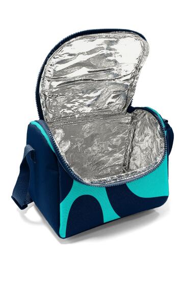 Coral High Kids Lacivert Turkuaz Desenli Thermo Beslenme Çantası 22786 - 4