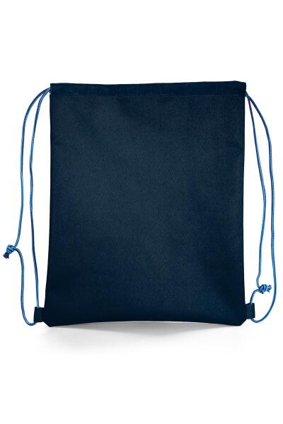 Coral High Kids Lacivert Turuncu Basketbol Desenli İpli Büzgülü Sırt Çantası 22698 - 3