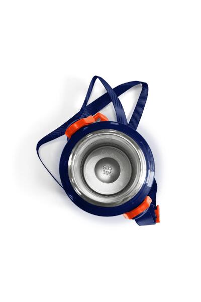 Coral High Kids Lacivert Turuncu Basketbol Desenli Pipetli Çelik Termos 500 ml 11927 - 6