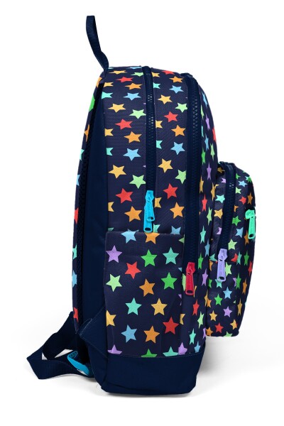 Coral High Kids Lacivert Yıldız Desenli Okul Sırt Çantası 33209 - 5