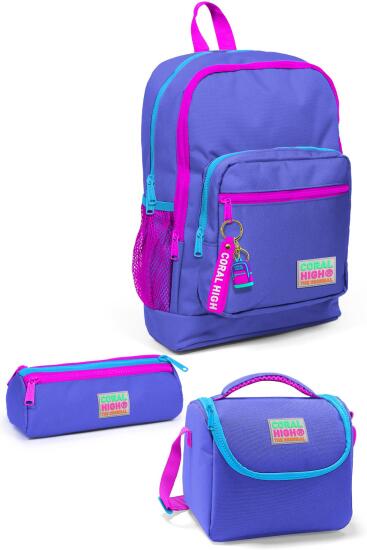 Coral High Kids Lavanta 3’lü Okul Çanta Seti SET0123703 - Coral High KIDS