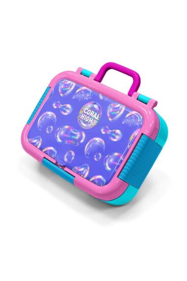 Coral High Kids Lavanta Pembe Baloncuk Desenli Paslanmaz Çelik Beslenme Kabı 39309 - 1