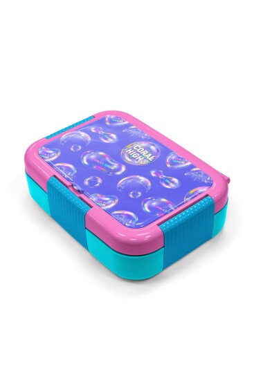 Coral High Kids Lavanta Pembe Baloncuk Desenli Paslanmaz Çelik Beslenme Kabı 39309 - 2