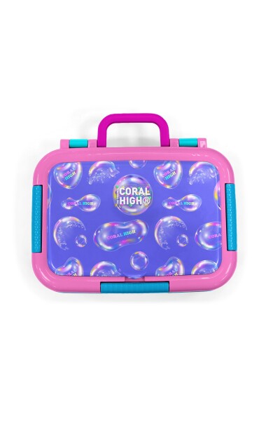 Coral High Kids Lavanta Pembe Baloncuk Desenli Paslanmaz Çelik Beslenme Kabı 39309 - 5