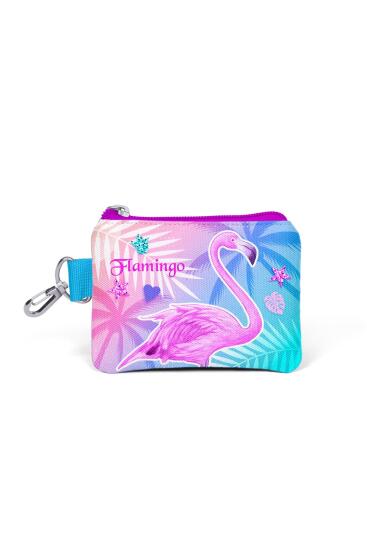 Coral High Kids Lavanta Pembe Flamingo Desenli Bozuk Para Çantası 21805 