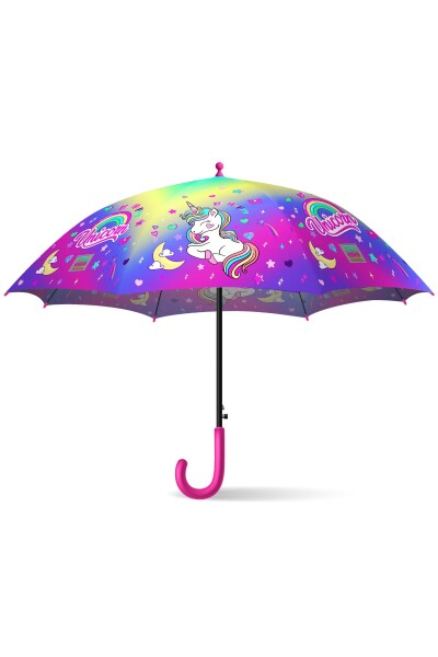 Coral High Kids Lavanta Su Yeşili Unicorn Desenli Çocuk Şemsiyesi 12662 - 5