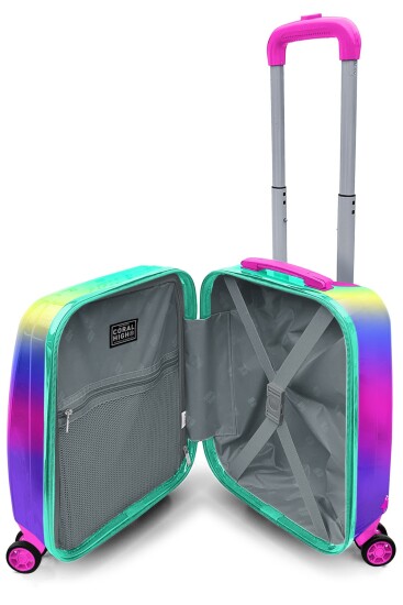 Coral High Kids Lavanta Su Yeşili Unicorn Desenli Çocuk Valizi 16701 - 5