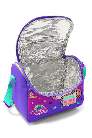 Coral High Kids Lavanta Su Yeşili Unicorn Desenli Desenli Thermo Beslenme Çantası 11729 - 4