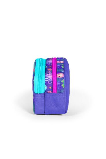 Coral High Kids Lavanta Turkuaz Deniz Temalı İki Bölmeli Kalem Çantası 12096 - 2