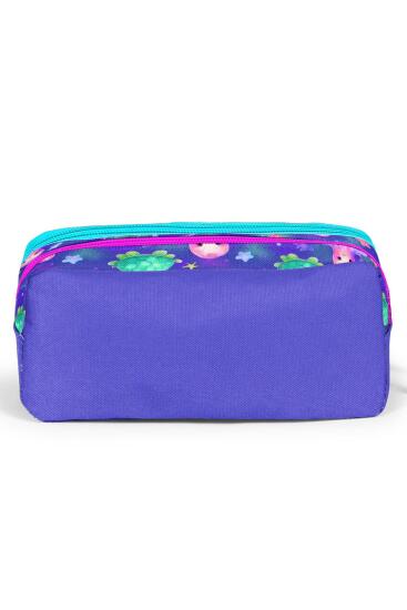 Coral High Kids Lavanta Turkuaz Deniz Temalı İki Bölmeli Kalem Çantası 12096 - 3