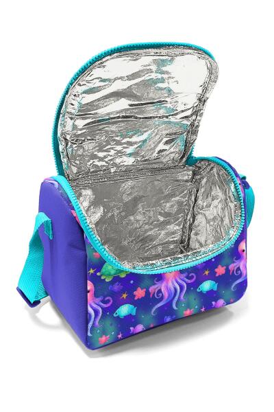 Coral High Kids Lavanta Turkuaz Deniz Temalı Thermo Beslenme Çantası 12783 - 4