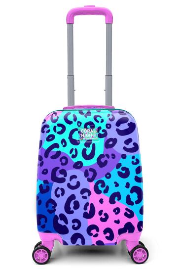Coral High Kids Leopar Desenli Çocuk Valizi 16787 - Coral High